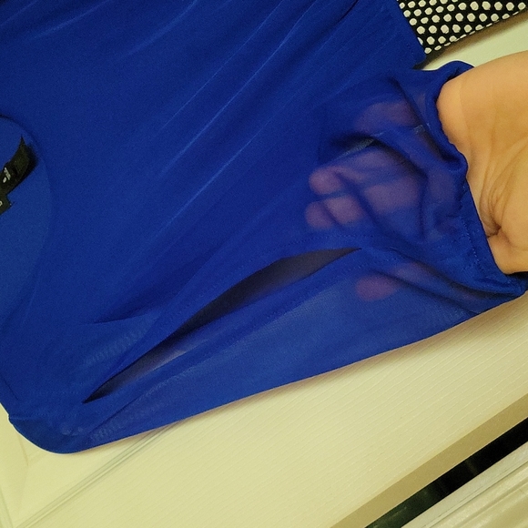 Women's Blue Fitted Dress size 6 - Picture 3 of 11